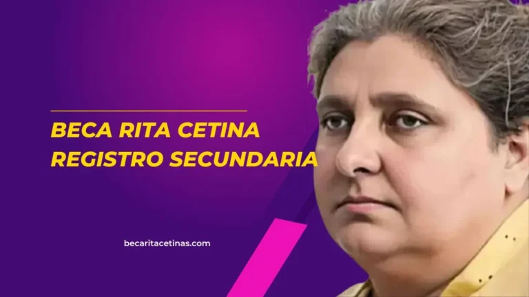Beca Rita Cetina Registro Secundaria