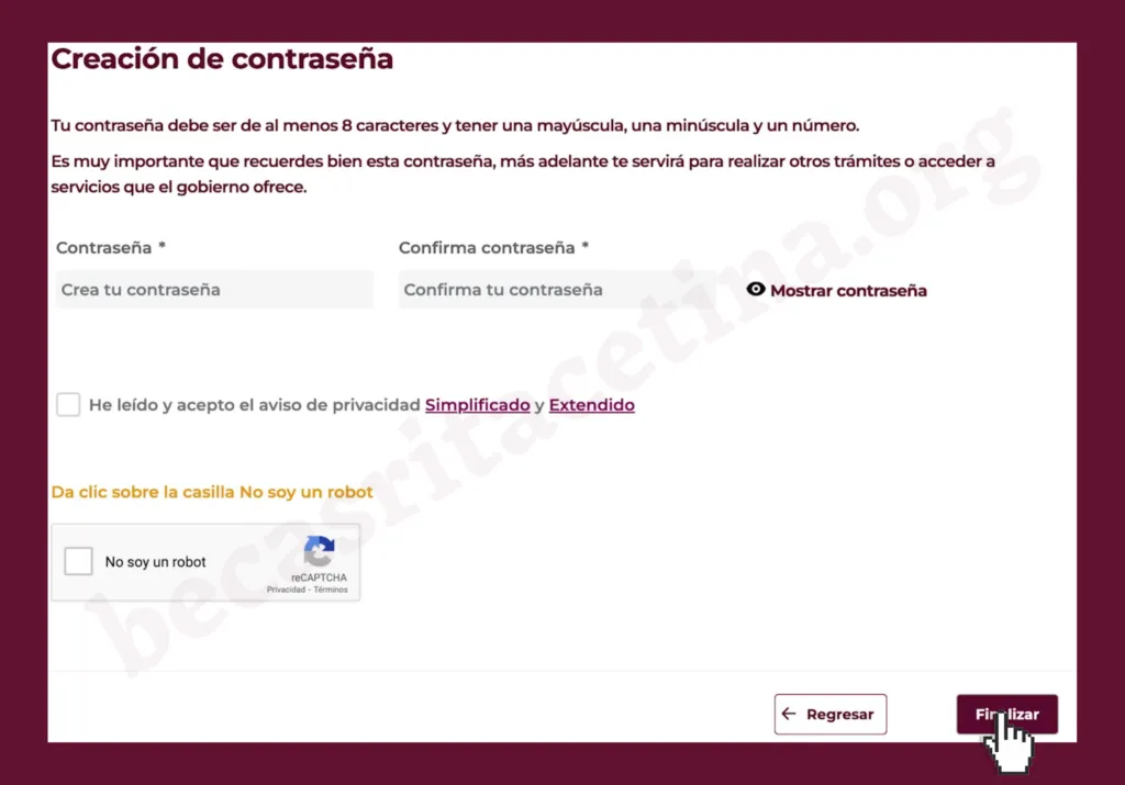 Empieza creando una contraseña segura