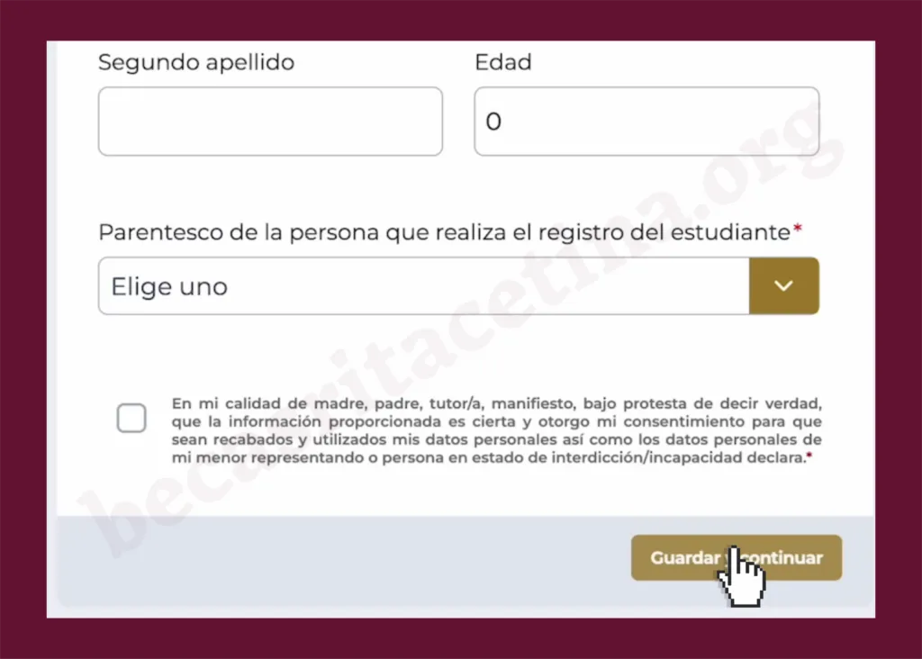 Guarde el Registro del Estudiante