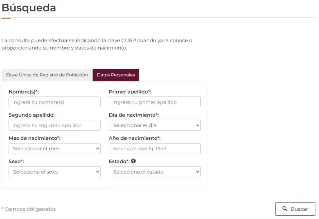Si No Conoces tu CURP