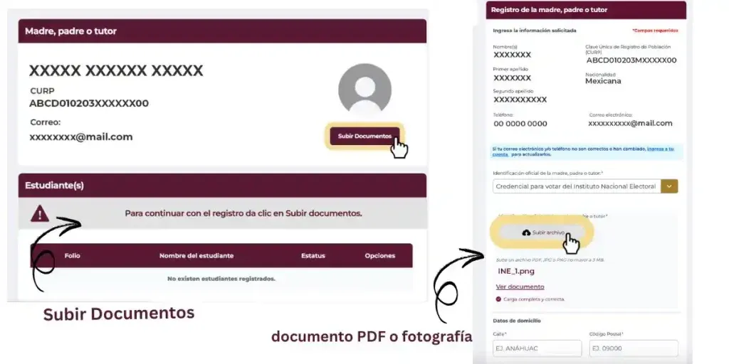 beca rita cetina registro