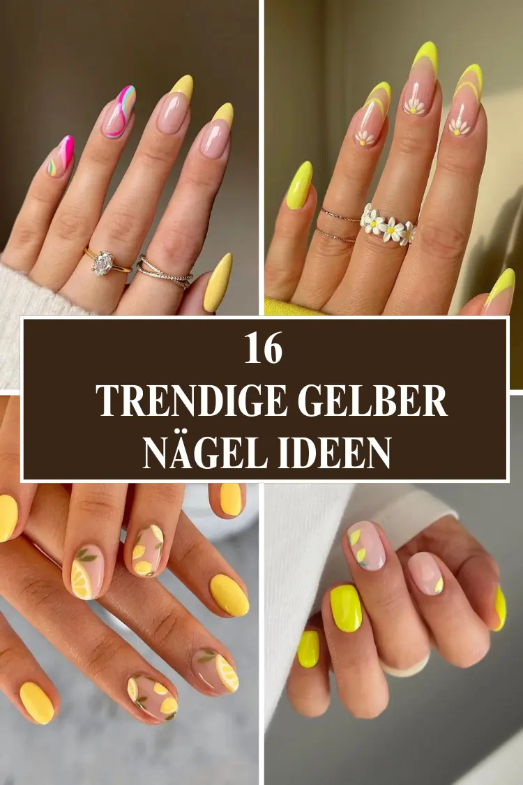 16 Trendige Gelber Nägel Ideen