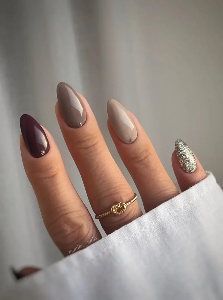 Braun + Silber
