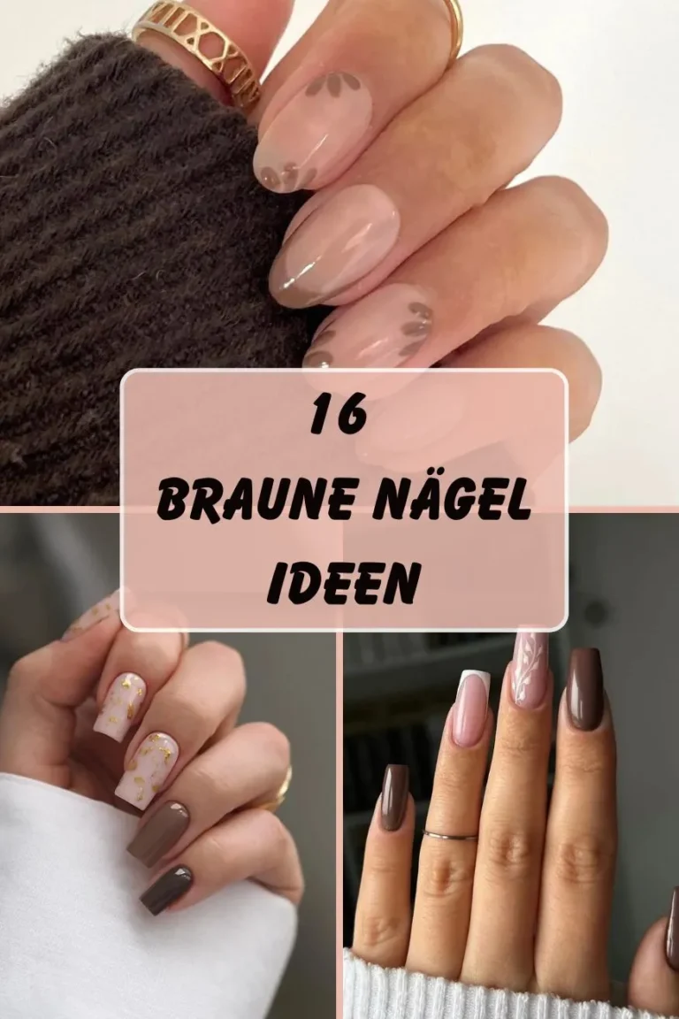 Braune Nägel Ideen